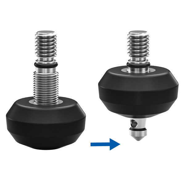 Leofoto Stativfuß TFV Gummifuß-/Spike-Kombination