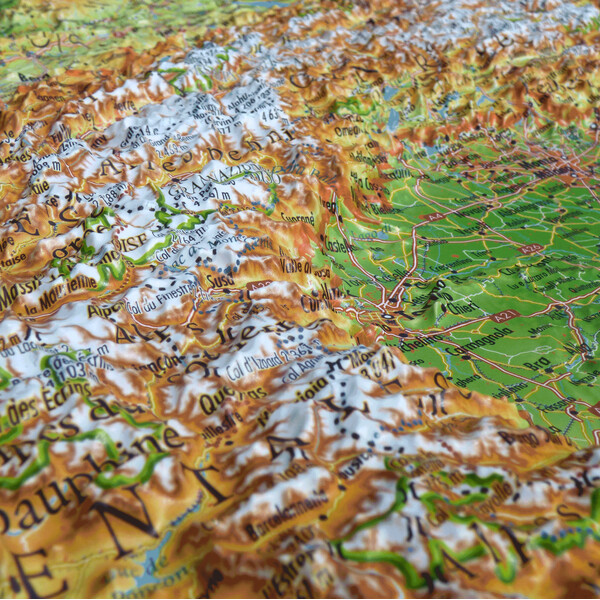 Carte régionale 3Dmap Massif de L'Arc Alpin