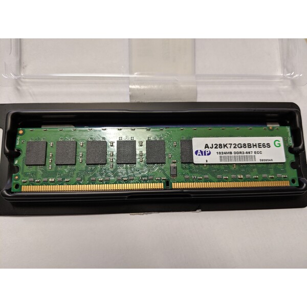 ATP AJ28K72G8BHE6S Speicher RAM DDR2 PC2 667 ECC 1 GB Server Arbeitsspeicher (gebraucht)
