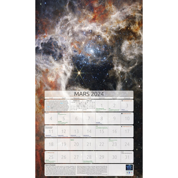 Calendrier Amds édition  Astronomique 2024