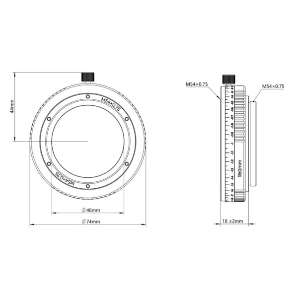 tube allonge Askar Adapter M54/M54 16-20mm