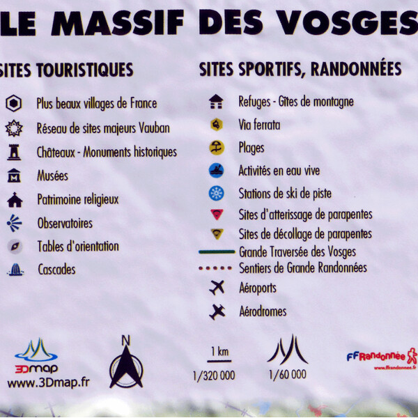 3Dmap Regional-Karte Le Massif des Vosges