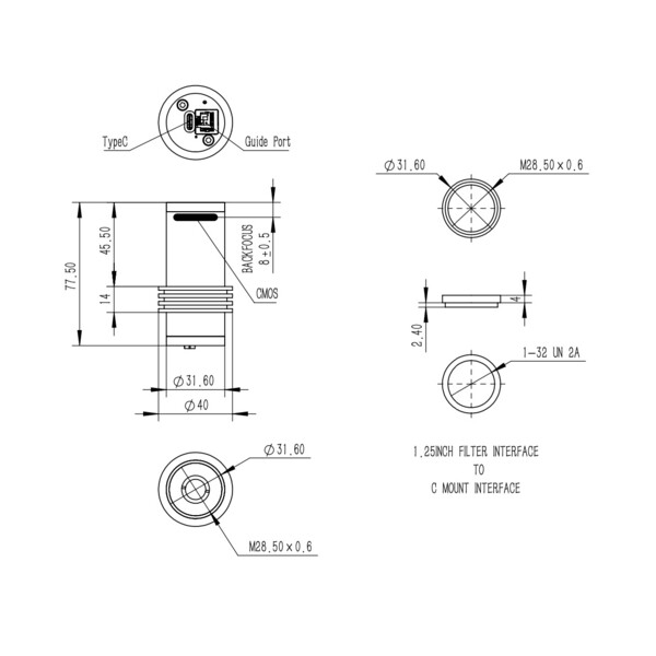 QHY Kamera 5-III-568-M Mono