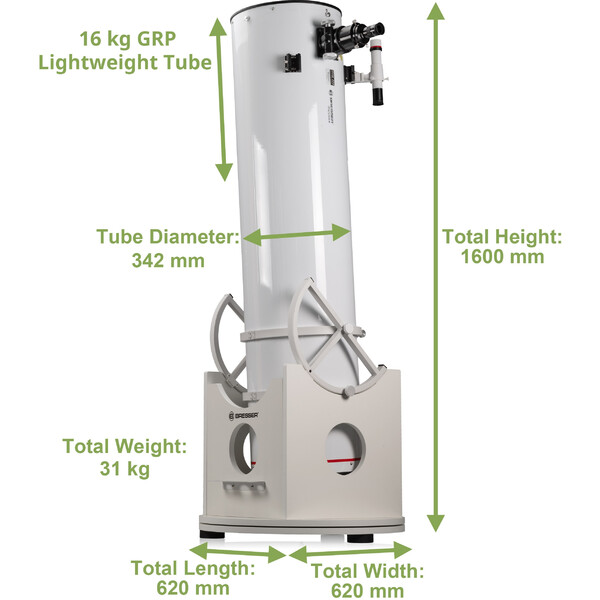 Bresser Dobson Teleskop N 305/1525 Messier Hexafoc DOB