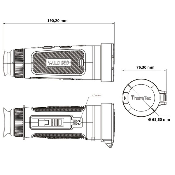 Caméra à imagerie thermique ThermTec Wild 650