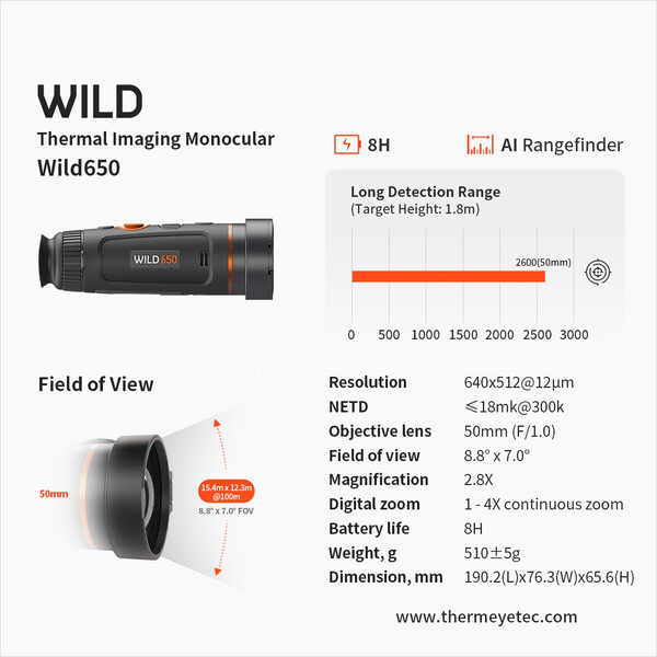 ThermTec Thermalkamera Wild 650