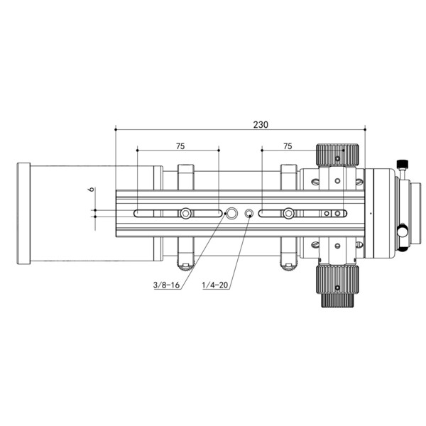 Lunette apochromatique Askar AP 71/490 Flat-Field 71F OTA