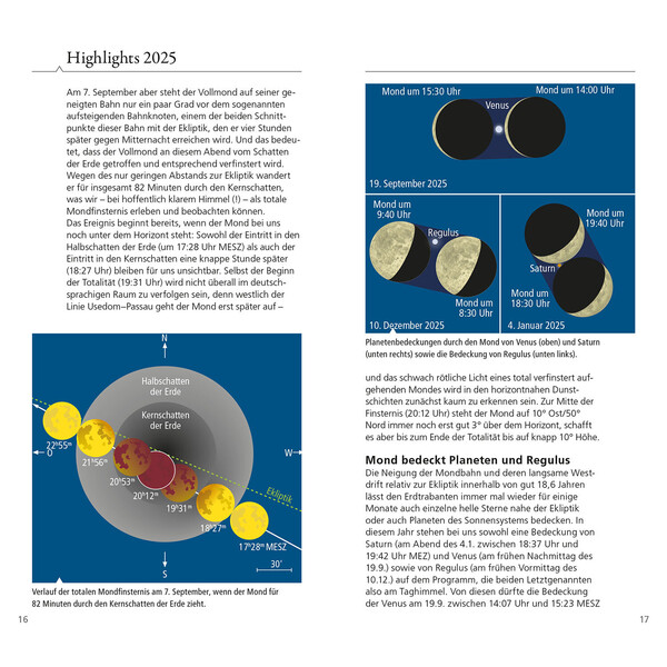 Kosmos Verlag Jahrbuch Was tut sich am Himmel 2025