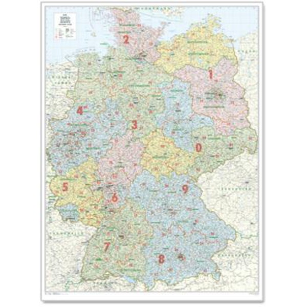 Bacher Verlag Carte d'organisation, Allemagne entière, grand format