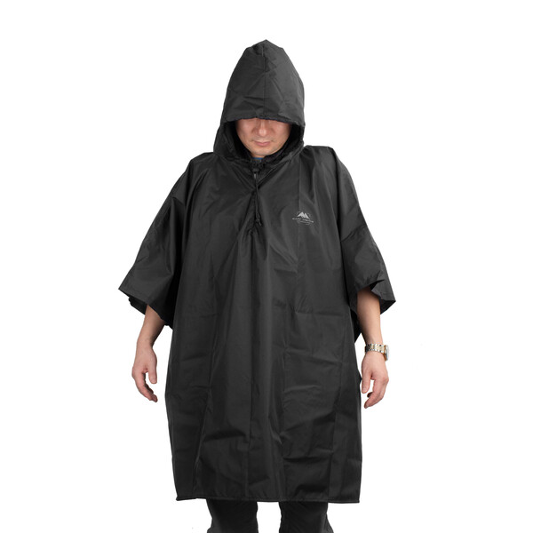 Summit-Creative Poncho de pluie noir