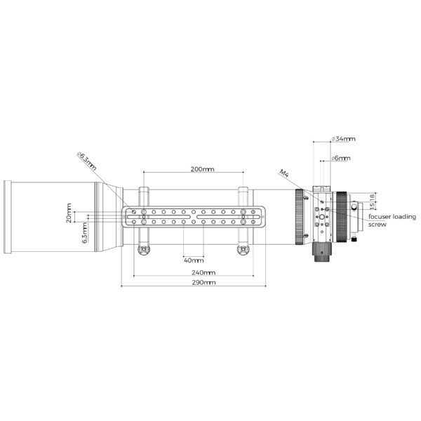 Lunette apochromatique Askar AP 120/840 Triplet OTA
