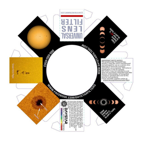Filtres solaires DayStar White-Light Universal Lens (90-109 mm)