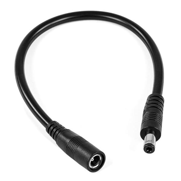 Câble Omegon Adaptateur 5,5-2,1 (femelle, broche) - 5,5-2,5 (mâle)