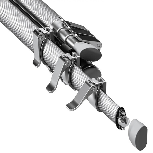 Leofoto Carbon-Dreibeinstativ AZ-235C+MBH-30 Azure Full silver