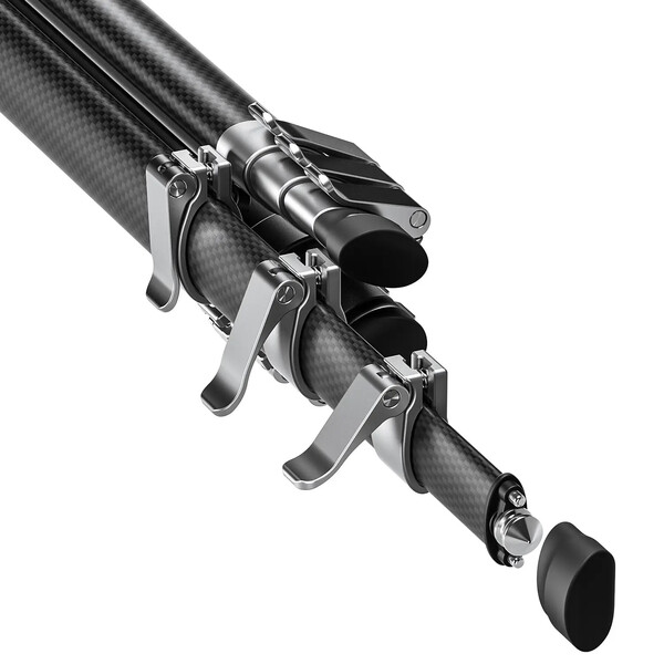 Leofoto Carbon-Dreibeinstativ AZ-204C+LH-25R Azure Half Silver