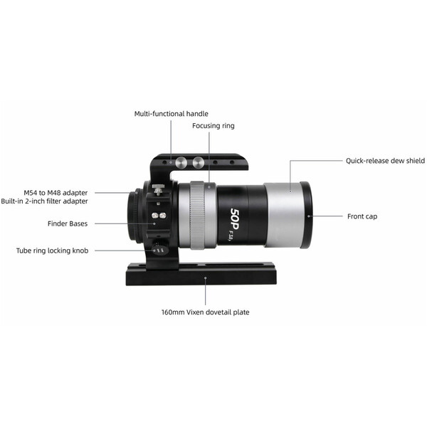 Lunette apochromatique Askar AP 50/190 F3.8 50P