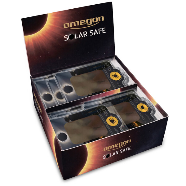 Filtres solaires Omegon Solar Safe Easy Cam Filter en présentoir de 50 pièces