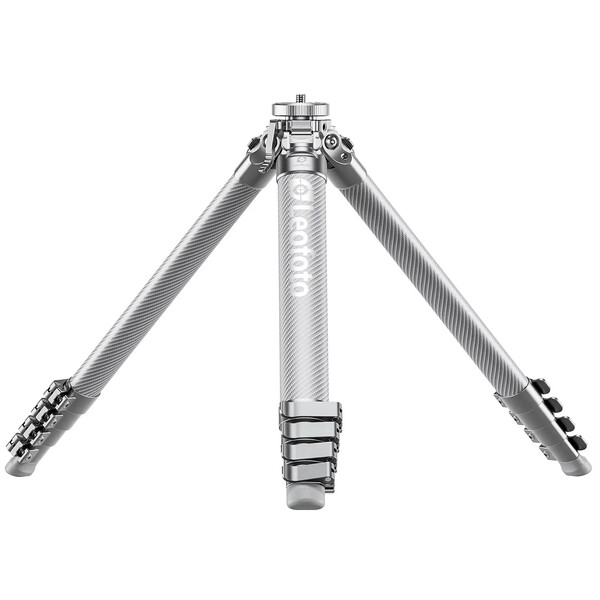 Leofoto Carbon-Dreibeinstativ AZ-204C+LH-30R Azure Full Silver