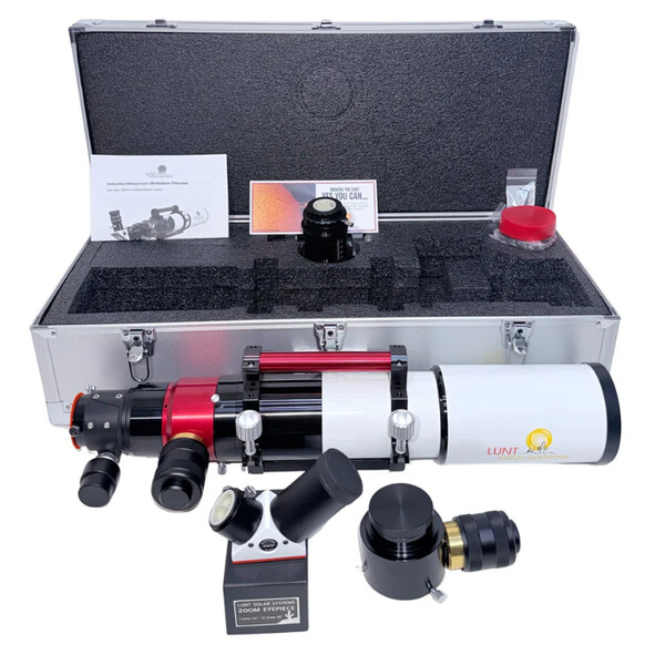 Lunt Solar Systems Sonnenteleskop ST 100/700 LS100MT Ha / B1800 PT DS Premium PLUS Kit