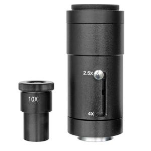 Bresser Kamera-Adapter Kameraadapter 2,5x/4x mit 10x Okular Kameraadapter für Science Mikroskope
