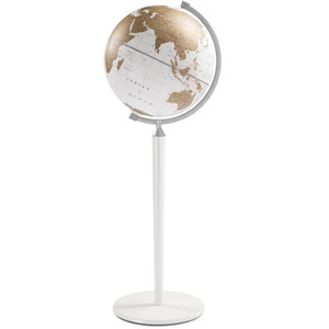 Globe sur pied Zoffoli living Vasco da Gama All White 40cm