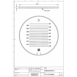 Schweizer Echelle 5 pour loupe de mesure Tech-Line