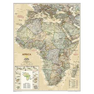 Carte des continents National Geographic Afrique