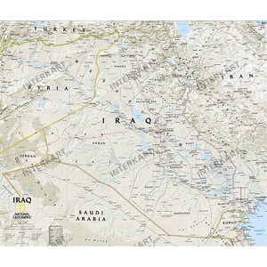National Geographic Landkarte Irak (71x61)