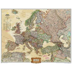 Carte des continents National Geographic Europe (76 x 61 cm)