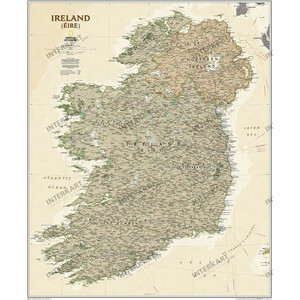 Carte géographique National Geographic Irlande (76 x 91 cm)