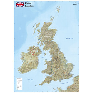 Carte géographique GeoMetro United Kingdom (100 x 140 cm)