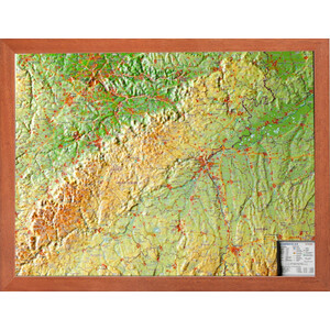 Georelief Regional-Karte Schwäbische Alb