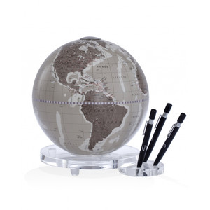 Zoffoli living Zoffoli globe de table Balance warm grey avec porto-plume 22cm