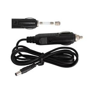 Omegon 12V 3A Autobatterie Kabel (1m) für Kfz Zigarettenanzünderbuchse