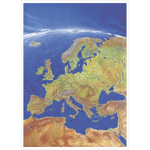Stiefel Kontinentkarte Europa Panorama Englisch