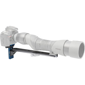 Novoflex Kamerahalterung QPL-SCOPE S Digiscoping Stützbrücke für Spektive mit Geradeeinblick