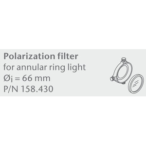 SCHOTT Kit filtre polarisant pour éclairage annulaire. Ø=66mm