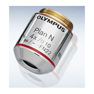 Evident Olympus Objectif PLN 4X/0,1, plan, achromat