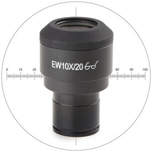Oculaire de mesure Euromex IS.6010-CM, WF10x/20 mm, 10/100 microm., crosshair, Ø 23.2 mm (iScope)