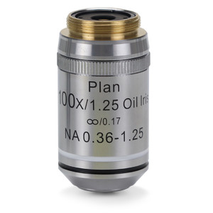 Euromex Objektiv IS.7200-I, 100x/1.25 oil immers., PLi , plan, infinity, iris diaphragm, Spring (iScope)