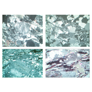 LIEDER Gesteinsdünnschliffe Serie IV Metamorphe Gesteine (Metamorphite)  (29 Präp)