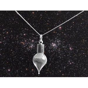 Jurassic Jewellery collier poussière de météorite (pendentif forme de goutte)