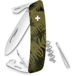 Couteaux SWIZA Couteau de poche suisse C03 SILVA Camo Farn kaki