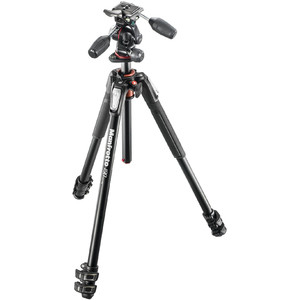 Manfrotto Aluminium-Dreibeinstativ MK190XPRO3-3W mit 3-Wegeneiger