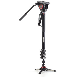 Manfrotto Aluminium-Einbeinstativ MVMXPRO500 mit Fluidneiger