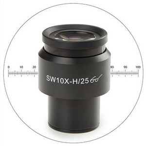 Euromex Messokular 10x/25 mm SWF, Mikrometer-Okular m.Fadenkreuz, Ø 30 mm, DX.6010-M (Delphi-X)