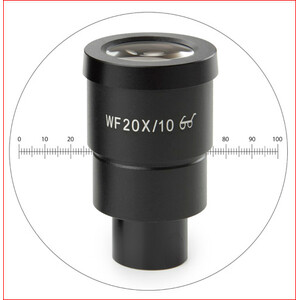 Euromex Messokular HWF 20x/10 mm Okular mit Mikrometer, SB.6020-M (StereoBlue)