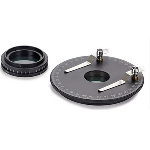 Euromex Kit de polarisation, platine ronde, filtre de polarisation intégré, analyseur à visser, SB.9520 (StereoBlue)
