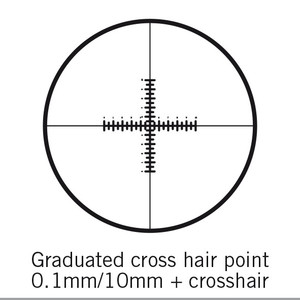 Motic Mikrometerstrichplatte Strichplatte, doppelt 100/10mm, crosshair, Ø 25mm (SMZ-161)
