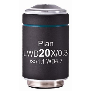 Motic Objectif LWD PL, CCIS, plan, achromat, 20x/0,3, distance de travail 4,7mm (AE2000)